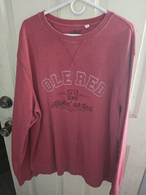 OLE RED Logo Pullover Sweatshirt - Dusty Red